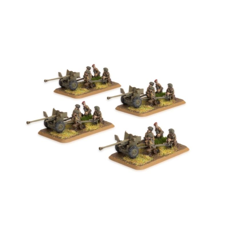 Flames of War Airborne 6 pdr Anti-Tank Platoon (4)