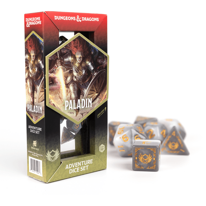 Hovedbilde D&D Adventure Dice Paladin White/Grey Refresh